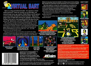 Virtual Bart (Europe) box cover back